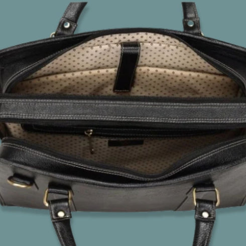 Daksh Genuine Leather Briefcase Laptop Bag Mozri